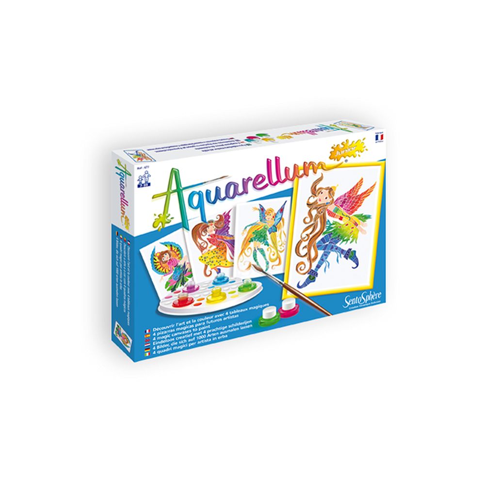 Aquarellum Junior, Комплект за рисуване с акварелни бои, Нимфи
