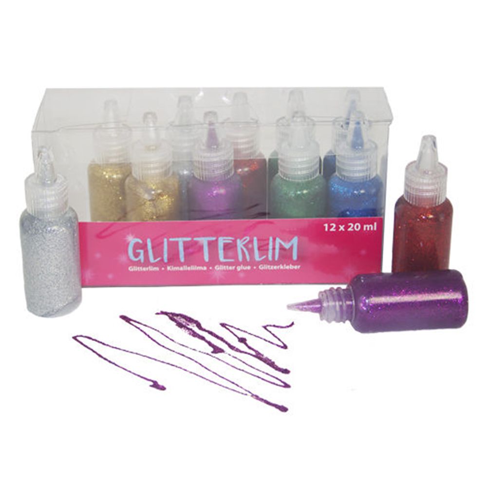 Блестящо лепило, 12 бутилки