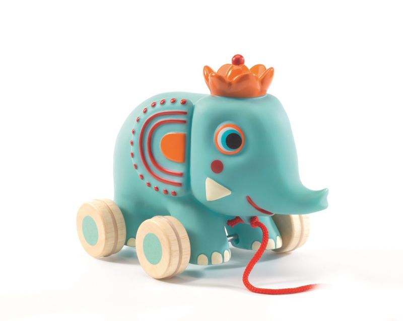 Djeco, Играчка за дърпане, Слончето Зефирчо