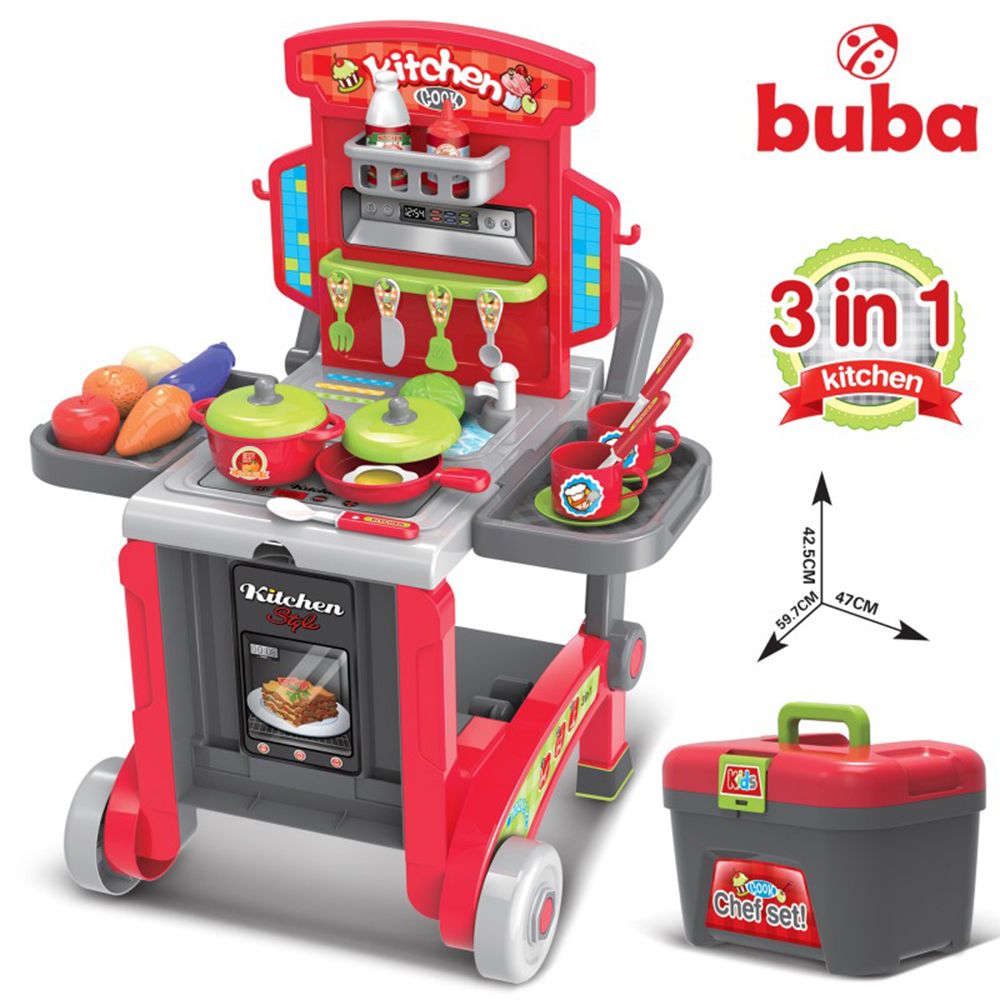 Buba, Червена кухня, куфар с количка