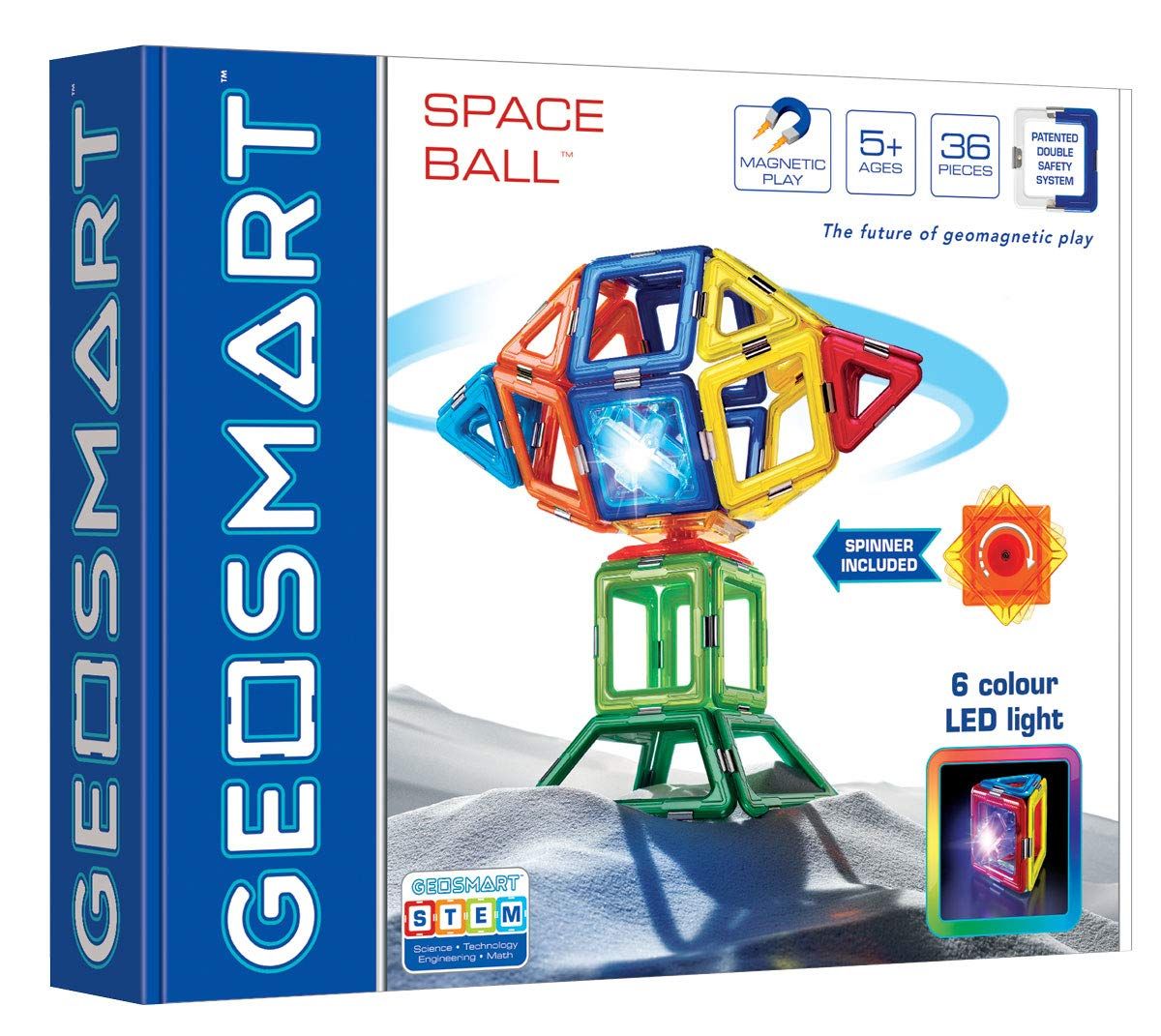 GEOSMART, Магнитен конструктор, Space Ball, 36 части