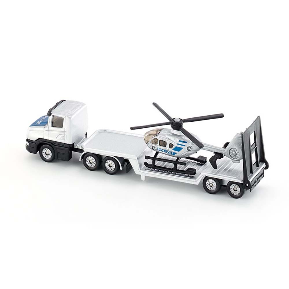 Влекач с ниска платформа и Хеликоптер