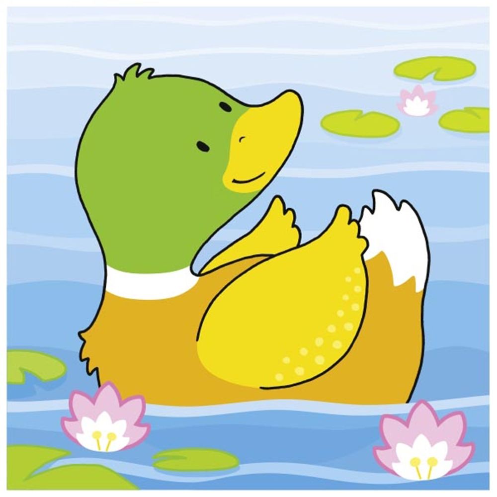 Дървени кубчета, Животни, 4 бр.