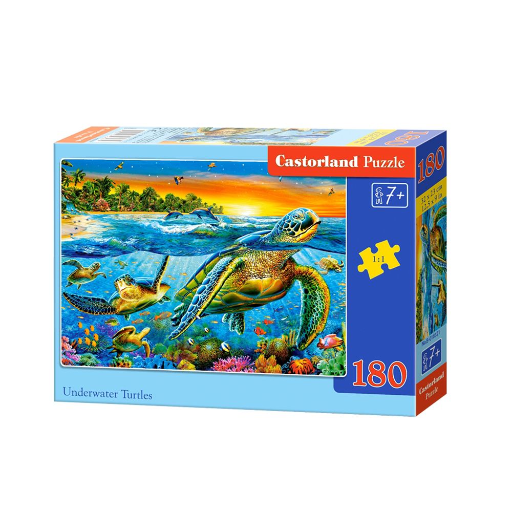 Castorland, Водни костенурки, пъзел 180 части