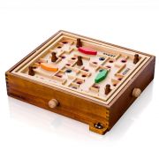 Дървен голям лабиринт с топче