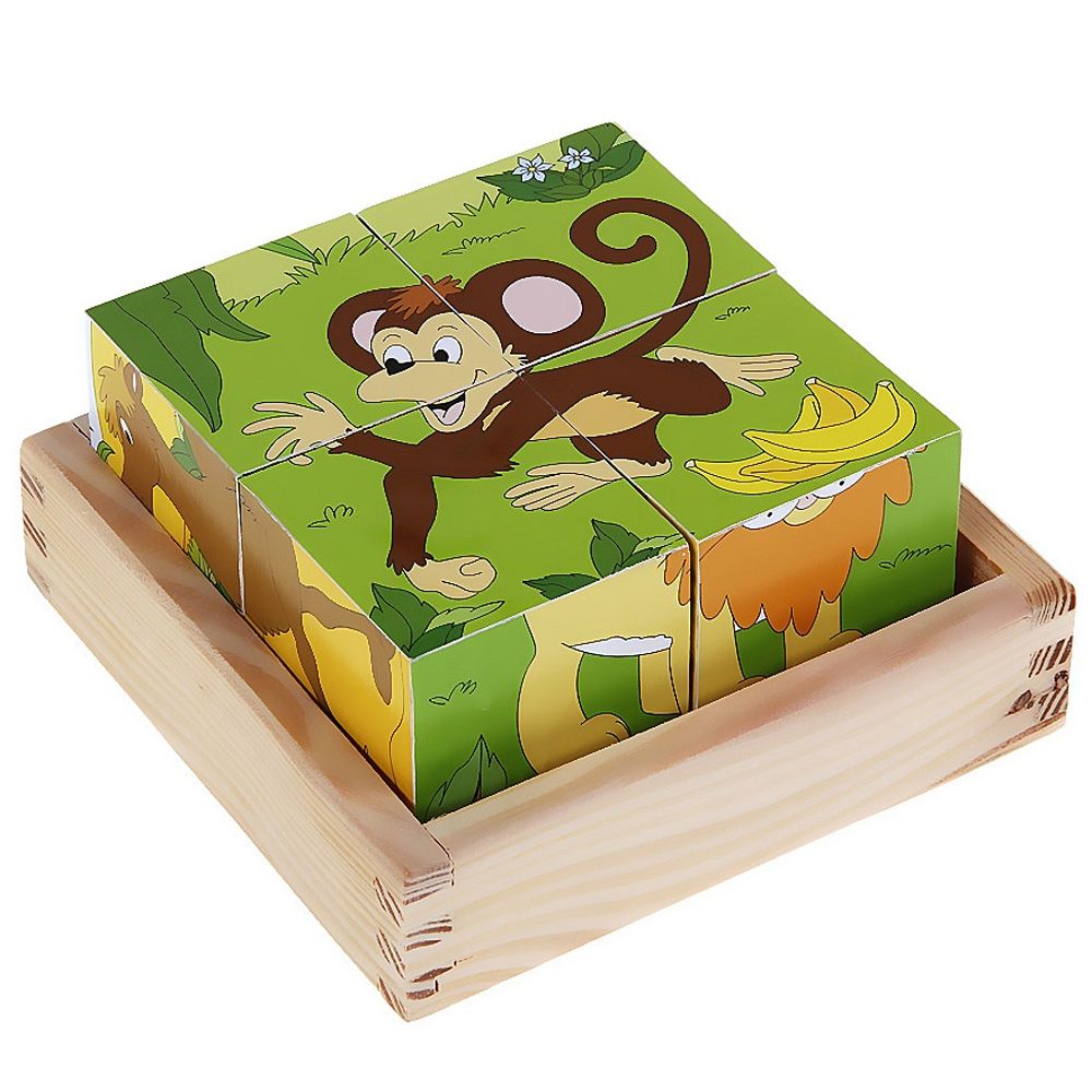 Woodyland, Дървени кубчета 2x2 - Африка