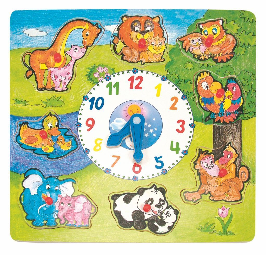 Woodyland, Пъзел часовник с животни