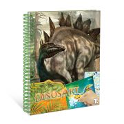 Творческа книга, рисуване със стикери, Динозаври