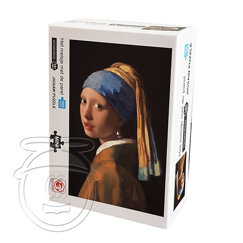HAO XIANG, Момичето с перлените обеци, пъзел мини, 1000 части