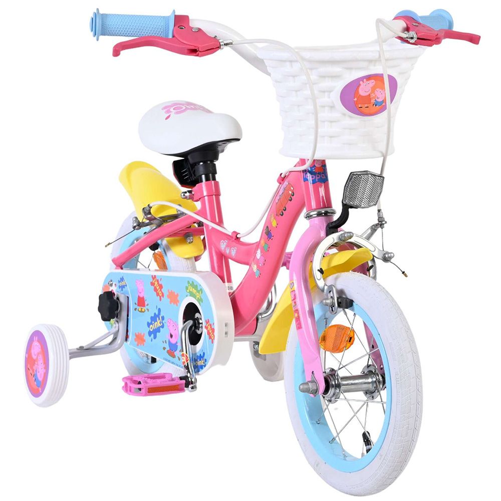 Детски велосипед с помощни колела, Peppa Pig, 12 инча