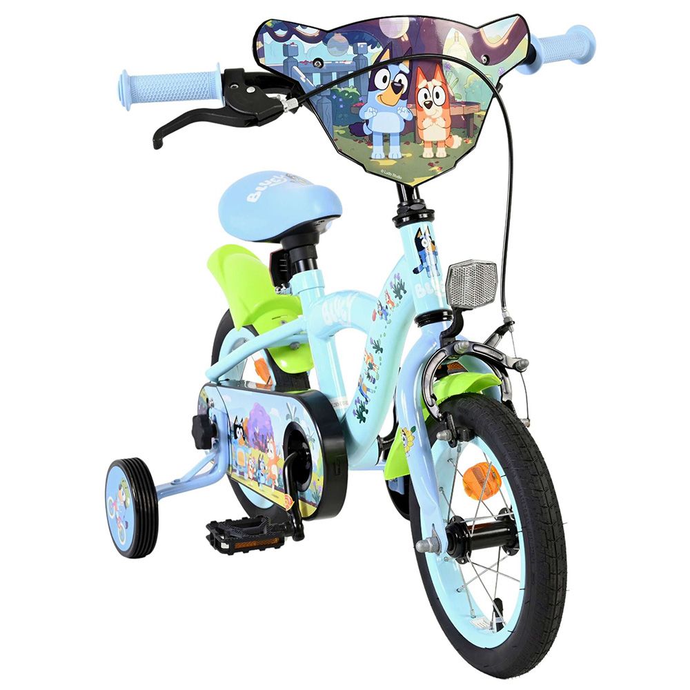 Детски велосипед с помощни колела, Bluey,12 инча