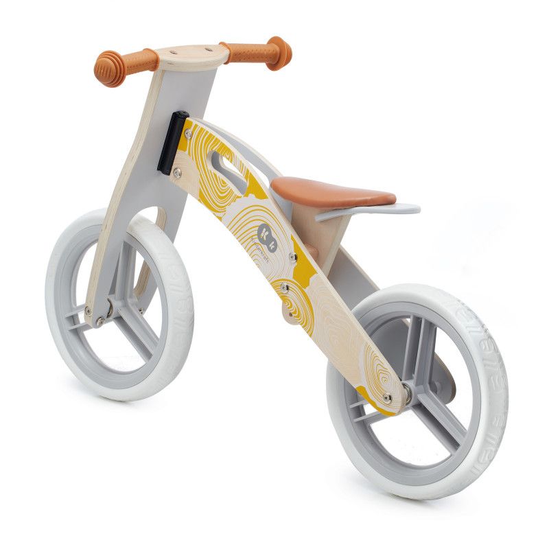 Дървено колело за баланс Runner 2021, жълто