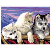 Рисуване по номера голям размер, Хъски