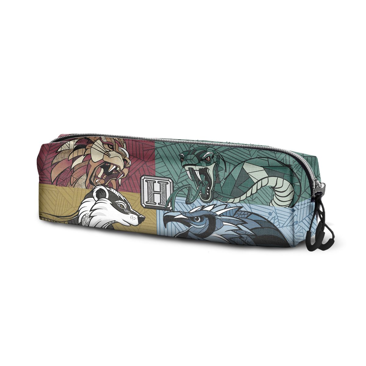 Fan Square Pencil Case, Квадратен ученически несесер, Хари Потър, Магически животни, Karactermania