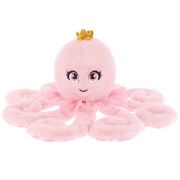 Екологична плюшена играчка, Октопод, розов, 30 см