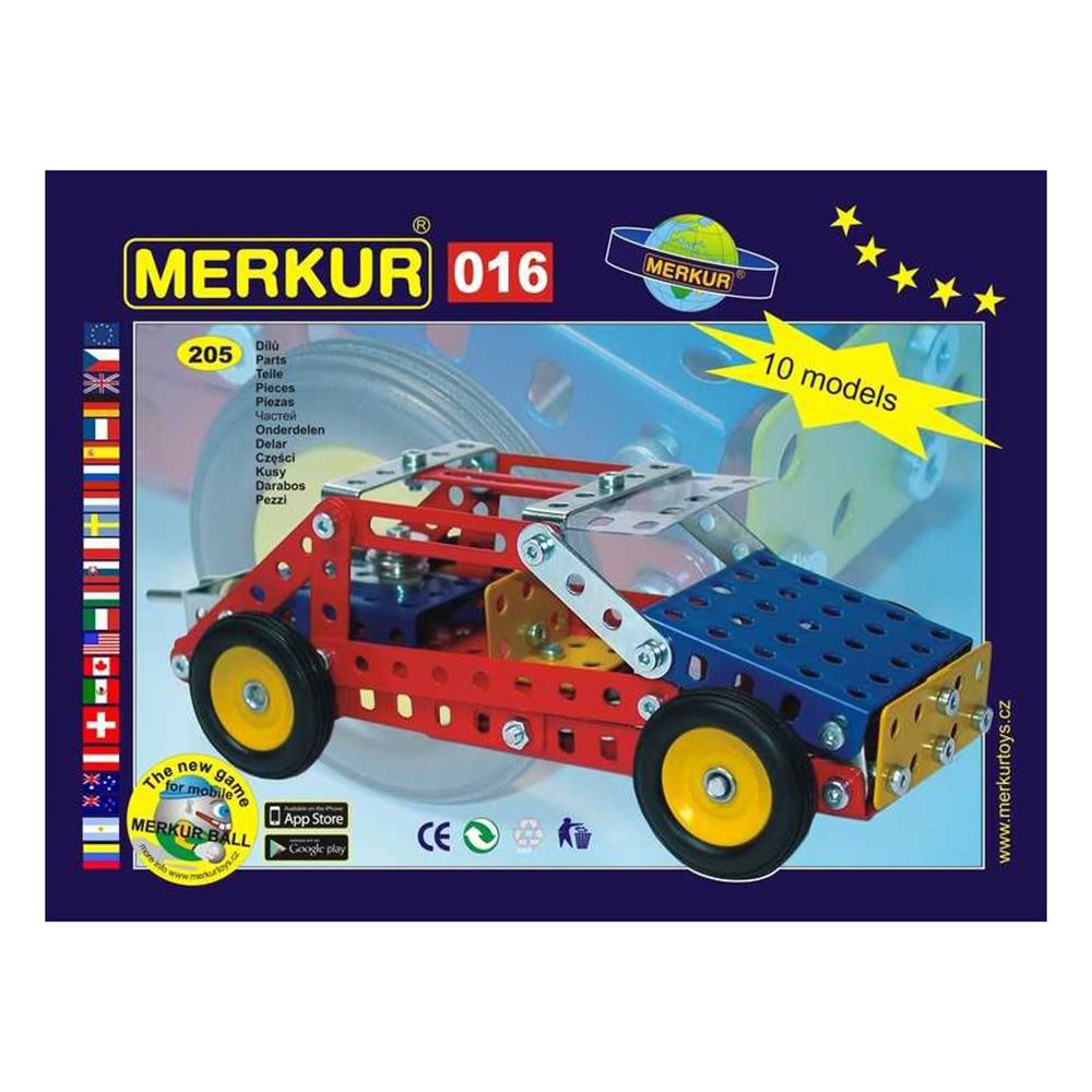 Метален конструктор, Бъги, 10 в 1, 205 части