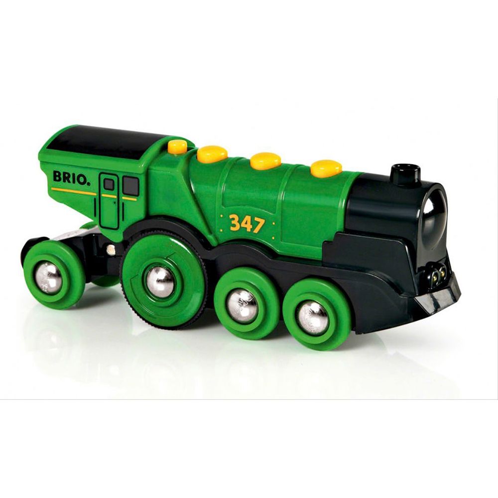 Парен локомотив с батерия, зелен