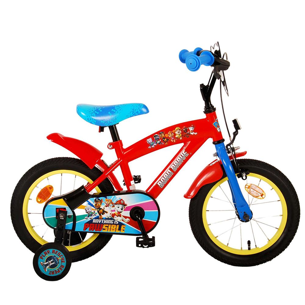 E&L Company, Детски велосипед с помощни колела, Paw Patrol,14 инча