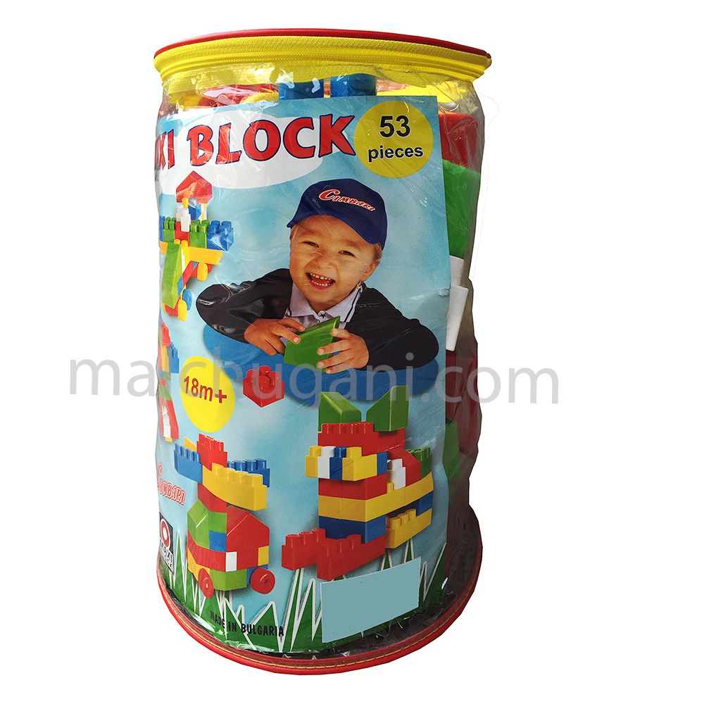 Cimbari, Конструктор 53 елемента, MAXI BOCK с едри части