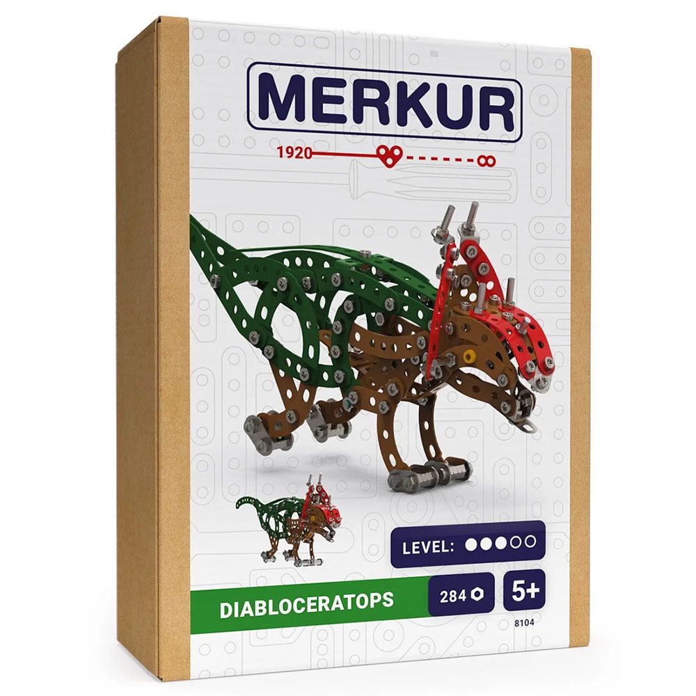 Merkur, Метален конструктор, Динозаври, Диаблоцератопс, 284 части