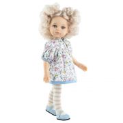 Кукла Мари Пили, с рокля на цветя, 32 см