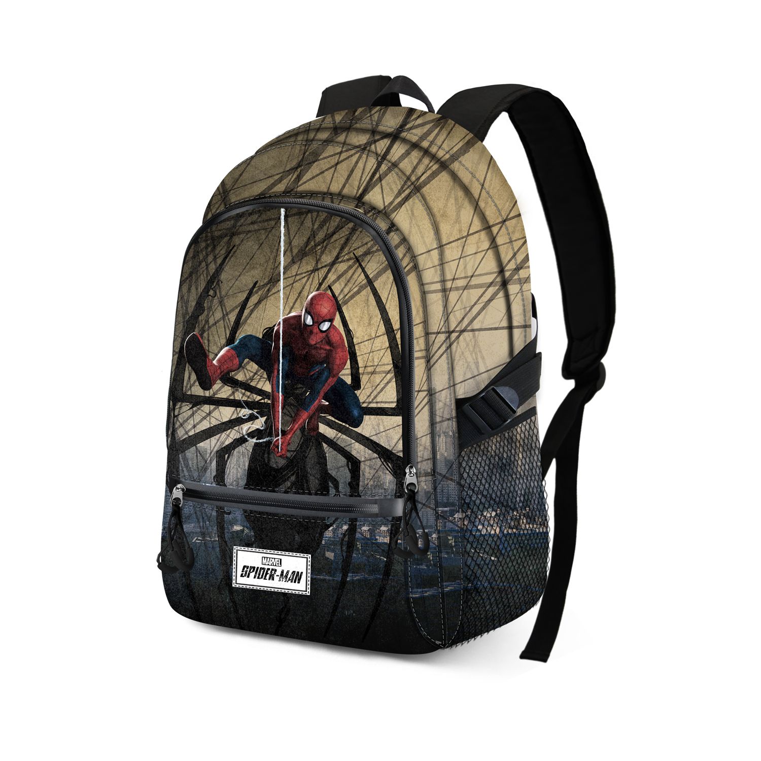 FAN Fight Backpack, Ежедневна раница Спайдърмен, Уеб-слингър, Karactermania