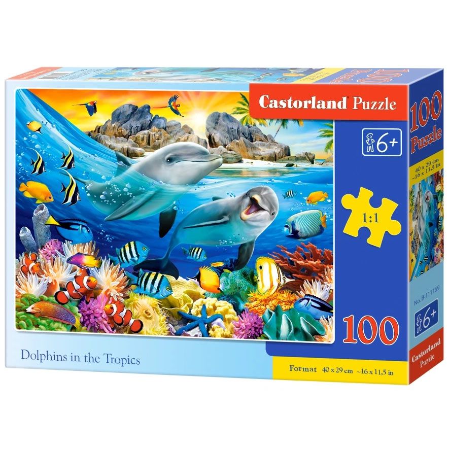 Castorland, Делфини в тропиците, пъзел 100 части