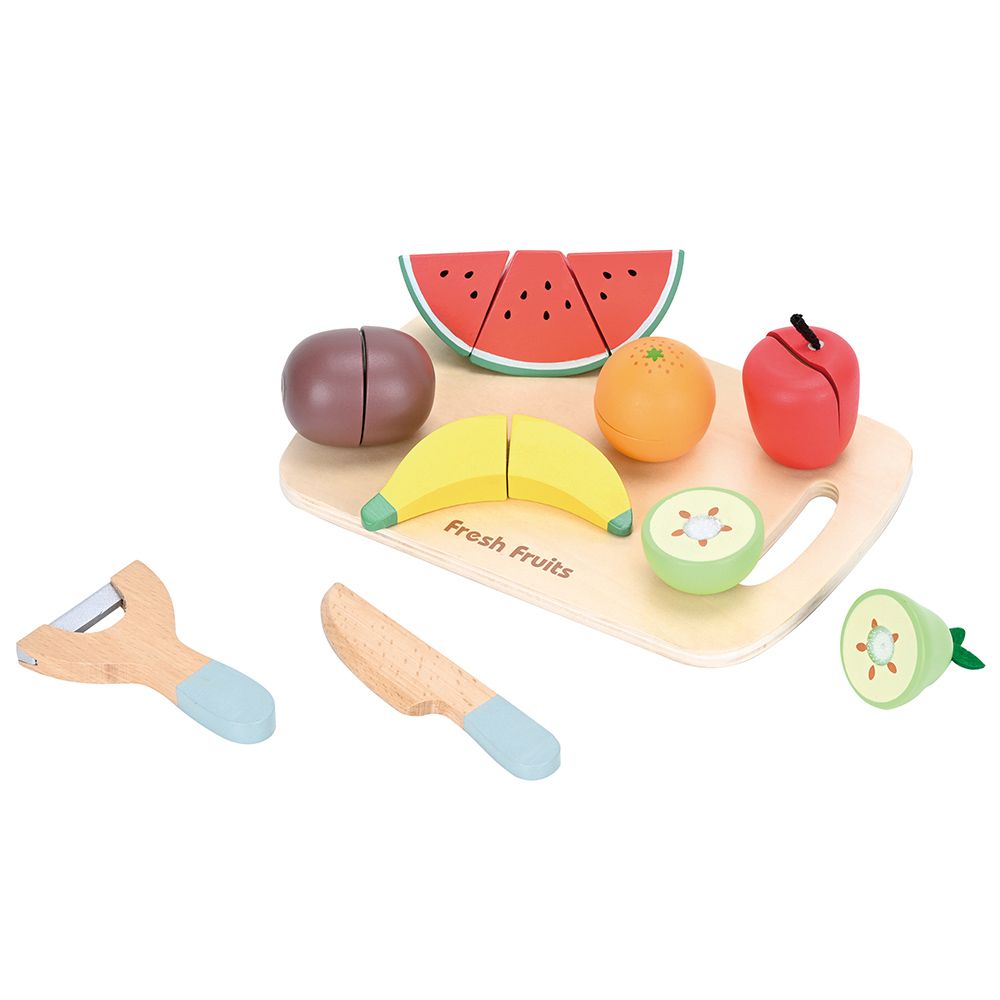 Lelin Toys, Дървени плодове за рязане с дъска