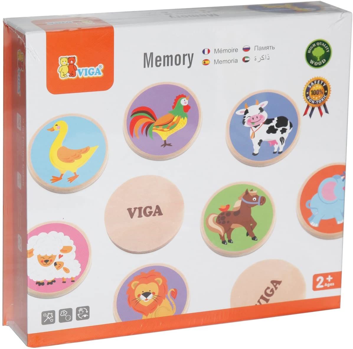 Дървена мемо игра, Животни