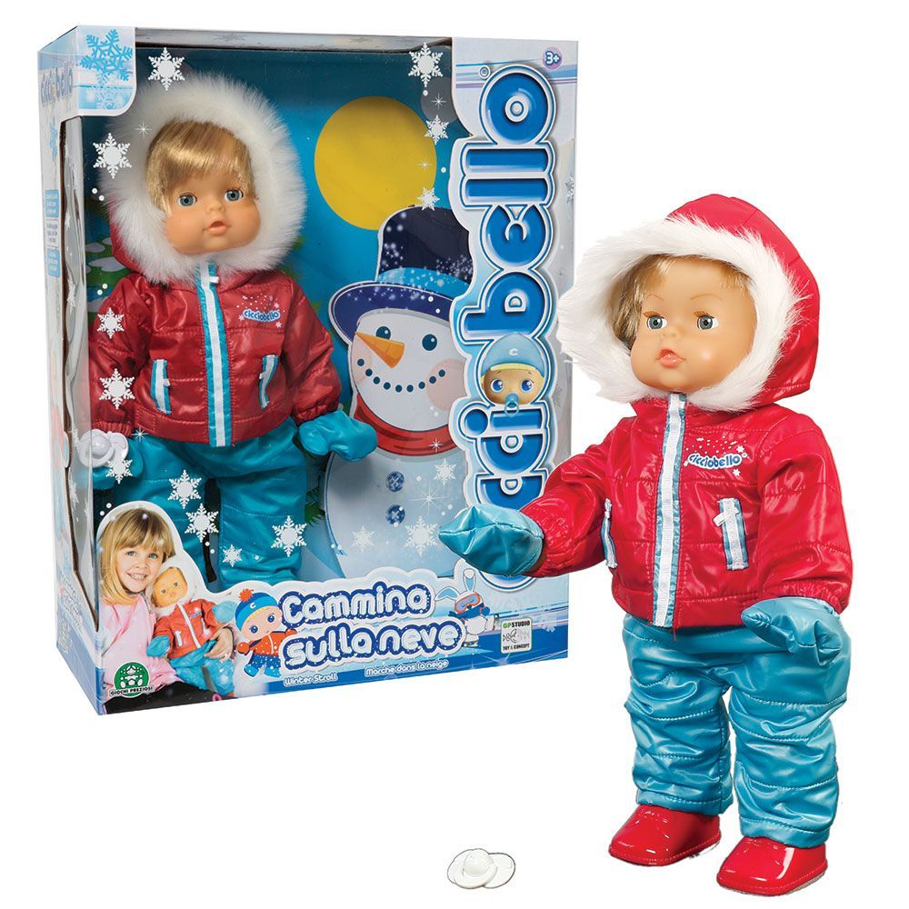 Пълзяща кукла със зимни дрехи