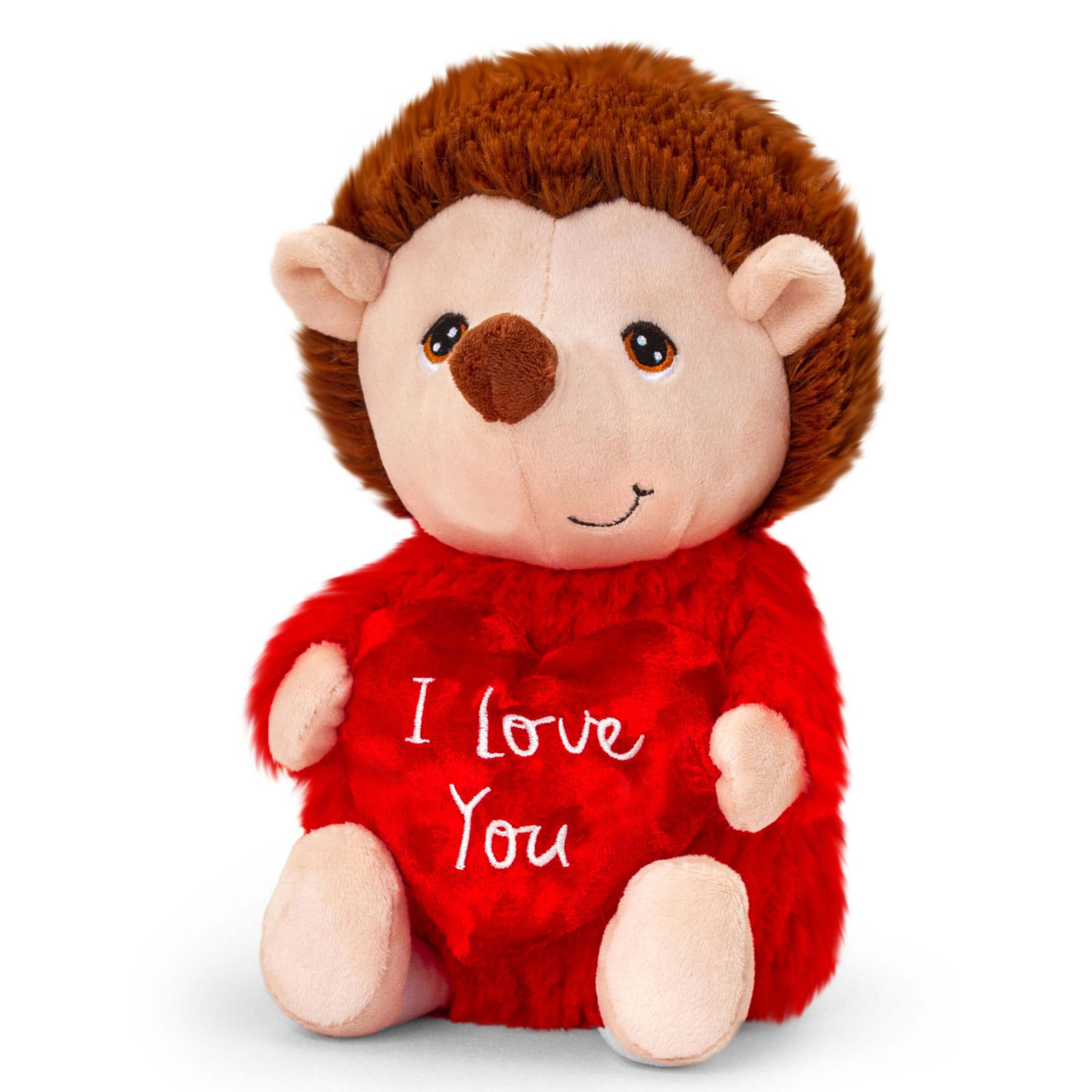 Keeleco, Таралеж със сърце I love you, плюшена играчка, 25 см, Keel Toys