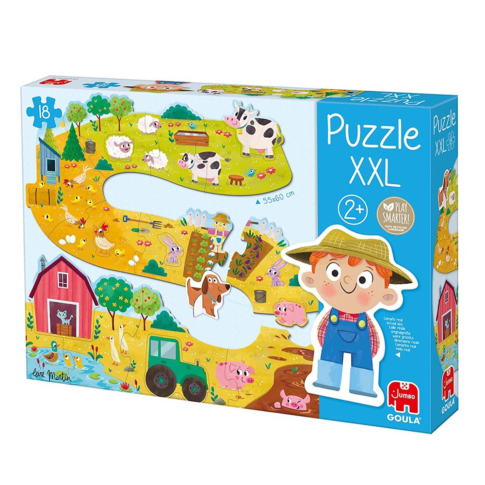 Прогресивен пъзел ферма, 18 XXL части