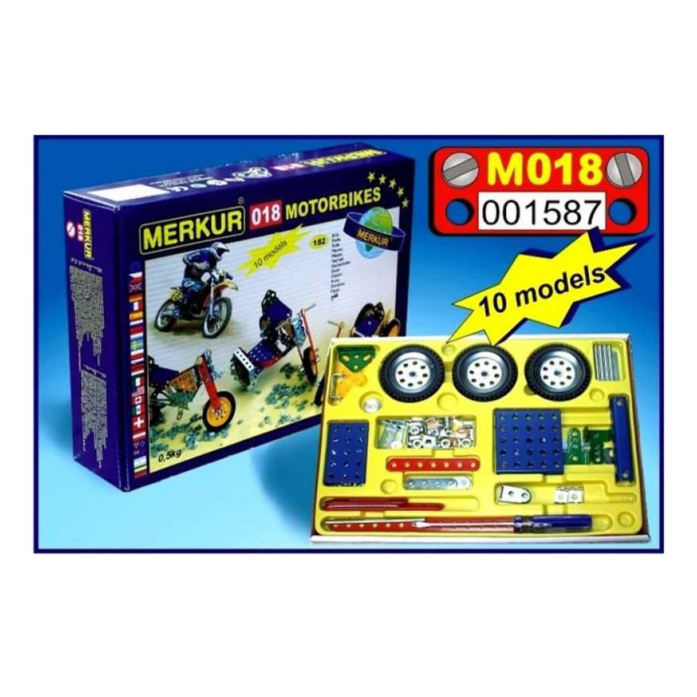 Метален конструктор, Мотор, 10 в 1