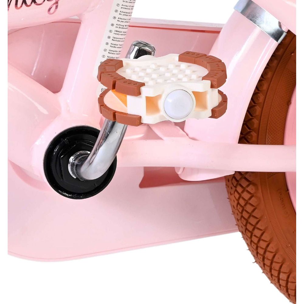 Детски велосипед с помощни колела, Volare Ashley, 12 инча