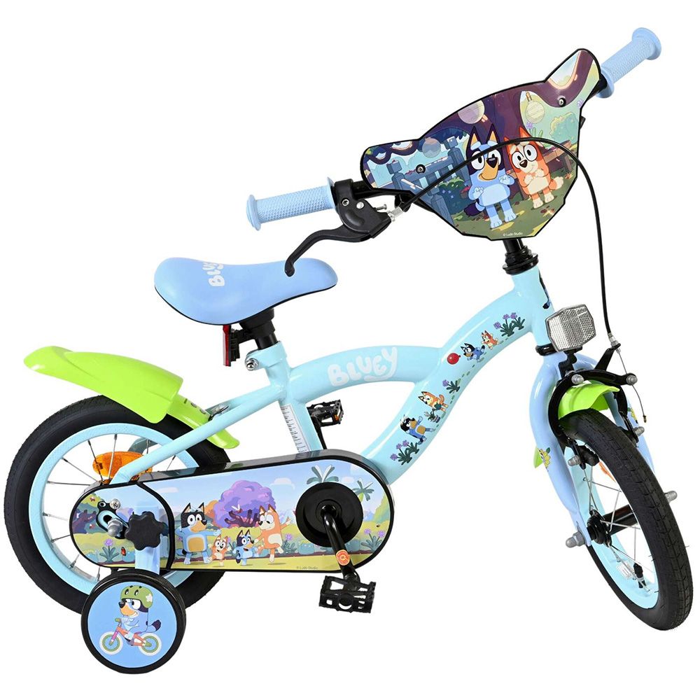 Детски велосипед с помощни колела, Bluey,12 инча