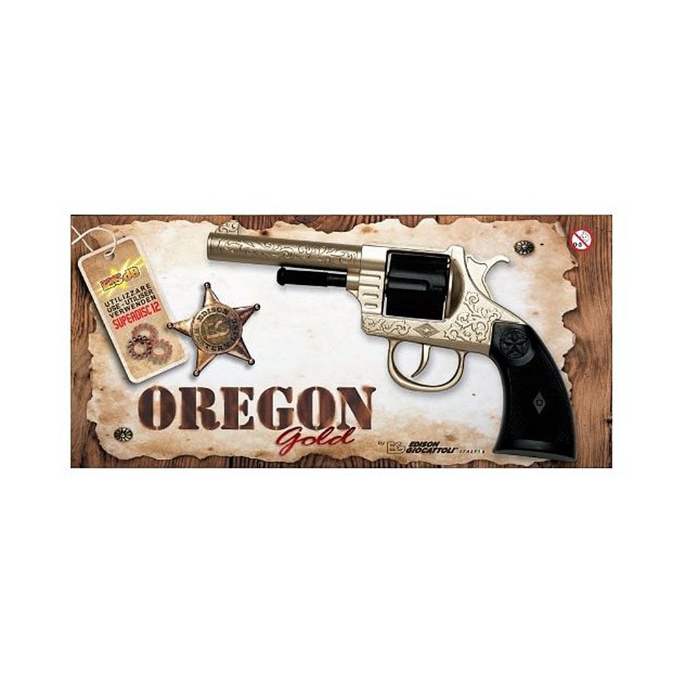 Детски метален пистолет с капси OREGON gold