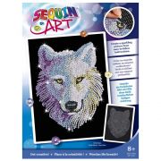 Изкуство с пайети, Бял вълк