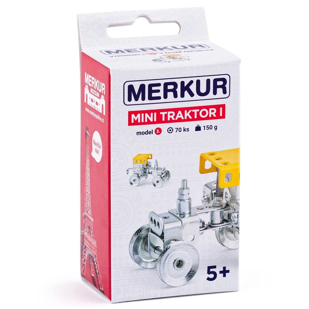 Merkur, Метален конструктор, Mini 53, Трактор, 70 части
