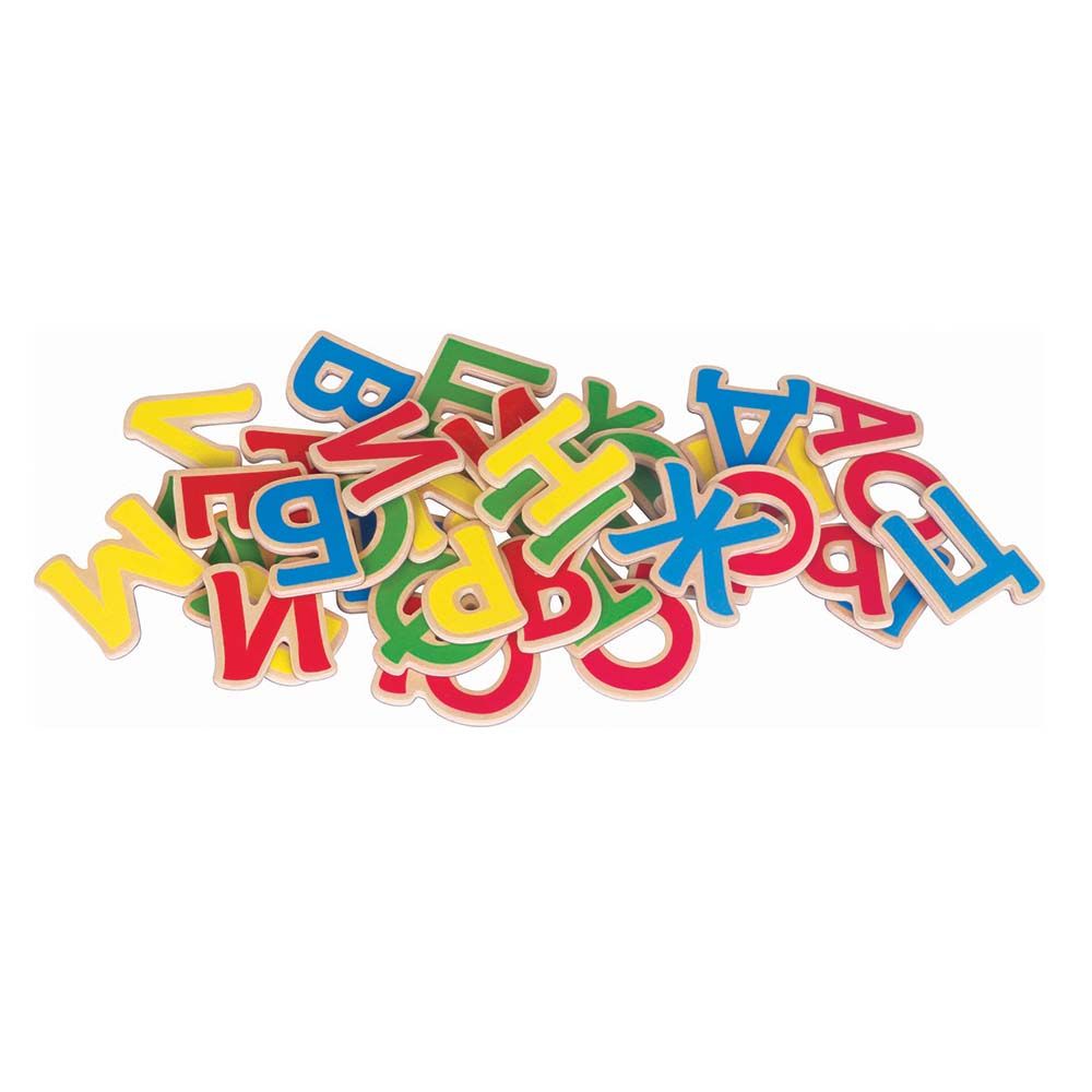 Дървени магнитни букви, Българската азбука, 50 броя