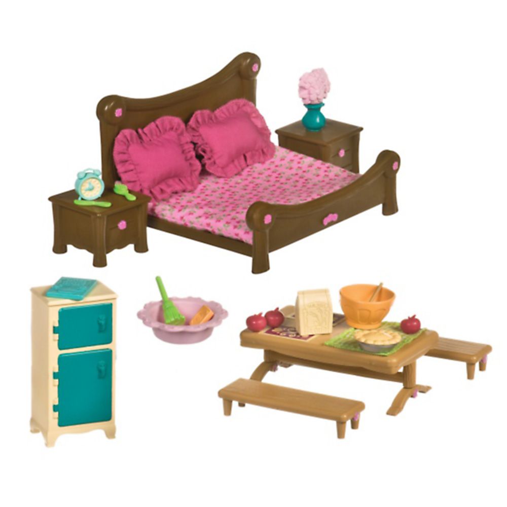 BATTAT, Li'l Woodzeez  Комплект за игра, Спалня и столова