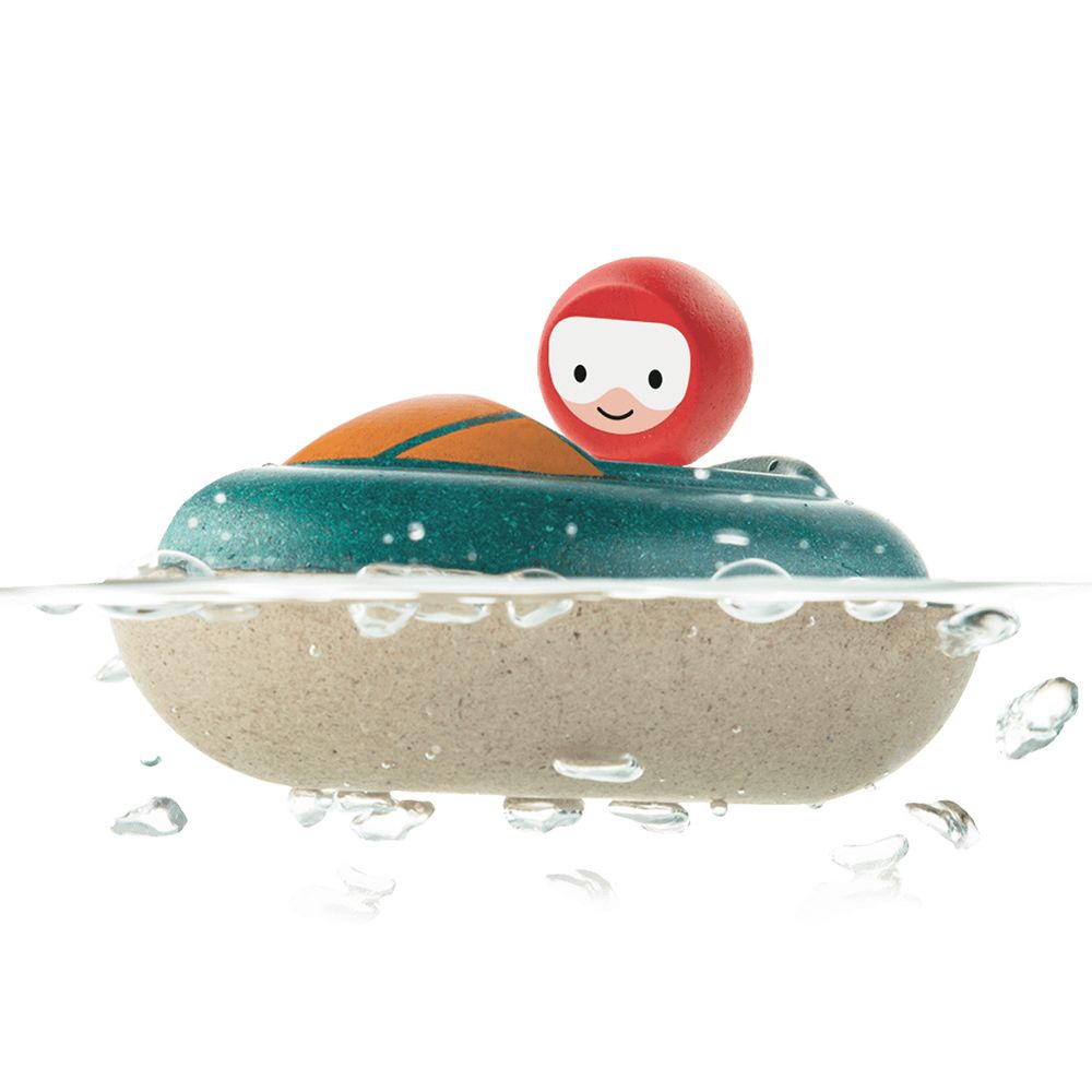 PlanToys, Дървена играчка за баня, Скоростна лодка
