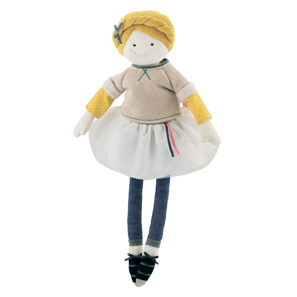 Колекция "Парижанките", Мека кукла, Елегантната Мадмоазел , 39 см, Moulin Roty