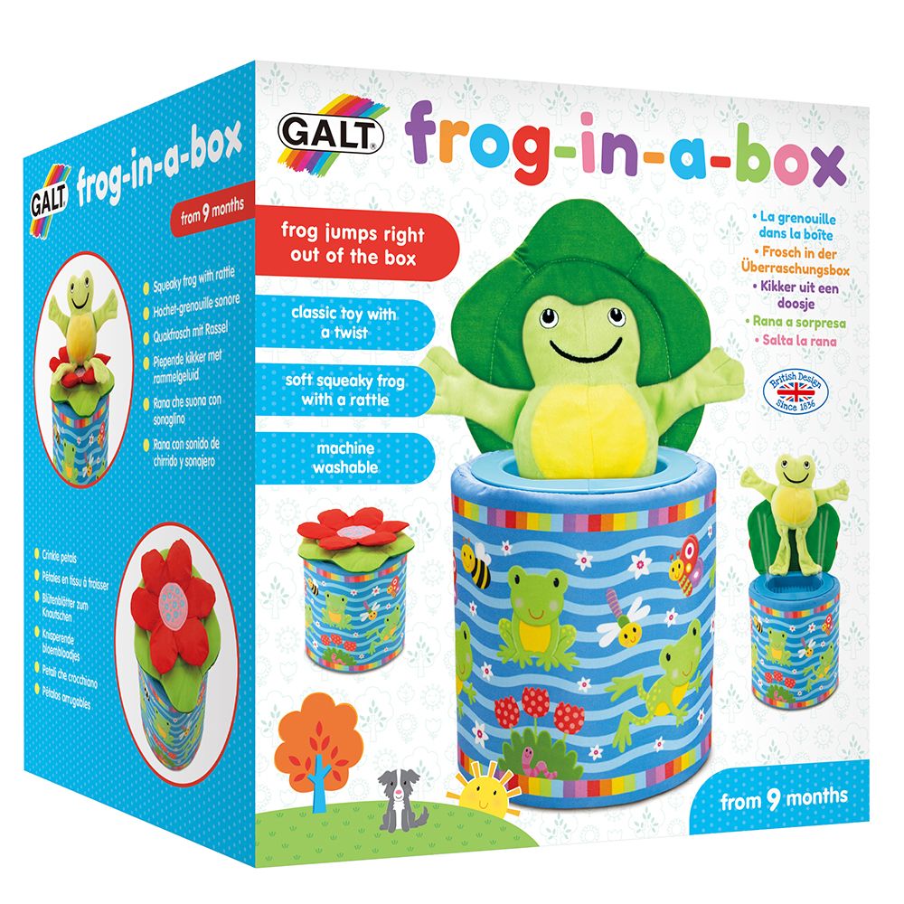 Galt Toys, Изскачаща жабка в кутия