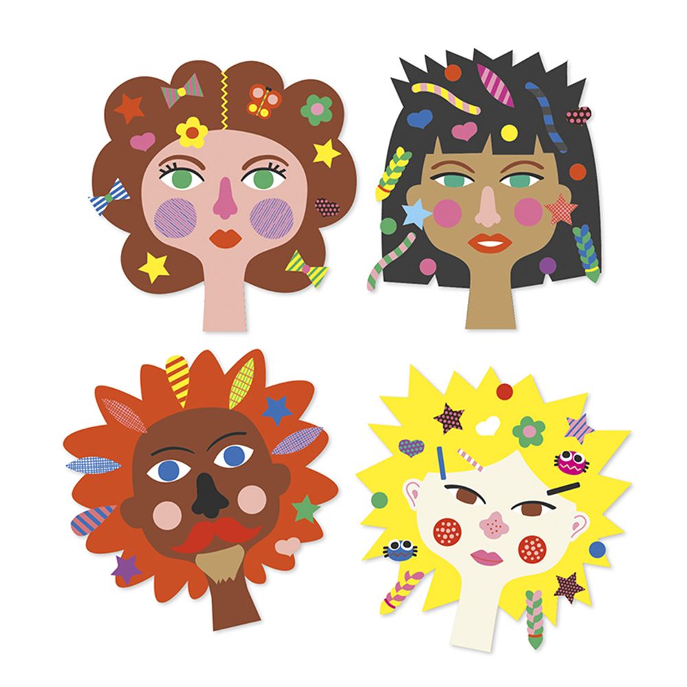 Създай луди прически със стикери