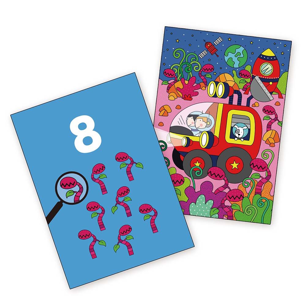 Рисувай с вода, Потърси и намери, Какво има в космоса?