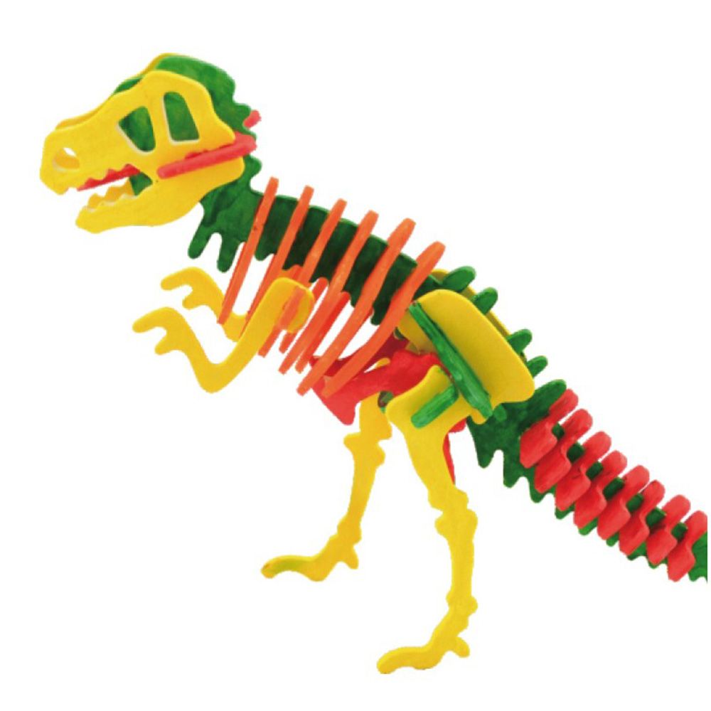 Скелет на динозавър - дървен 3D пъзел