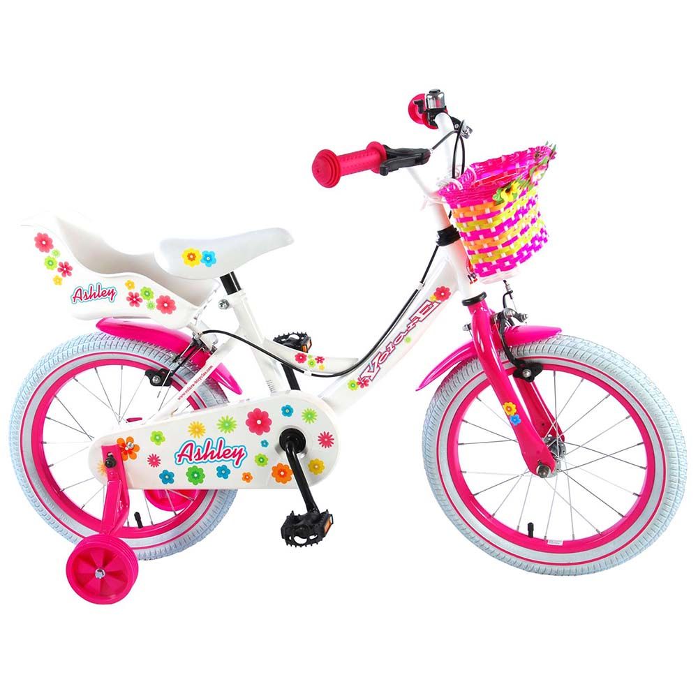 E&L Company, Детски велосипед, Ашли, с помощни колела, 16 инча - Малчугани