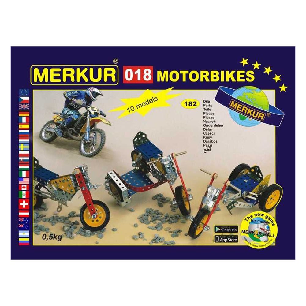 Метален конструктор, Мотор, 10 в 1