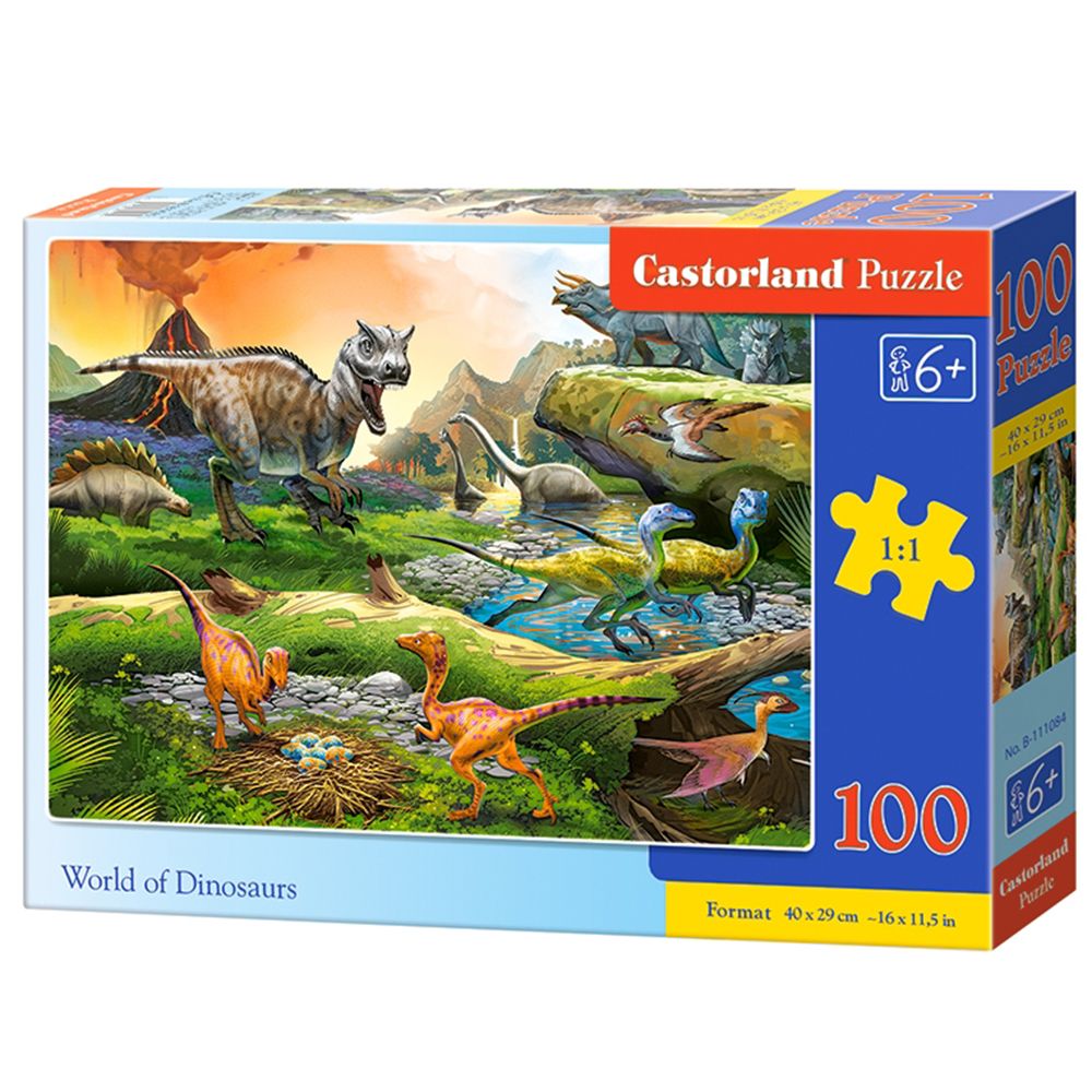 Castorland, Светът на динозаврите, пъзел 100 части