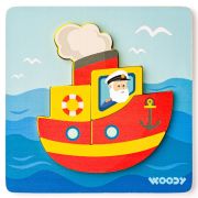 Дървен пъзел за най-малките, Корабче